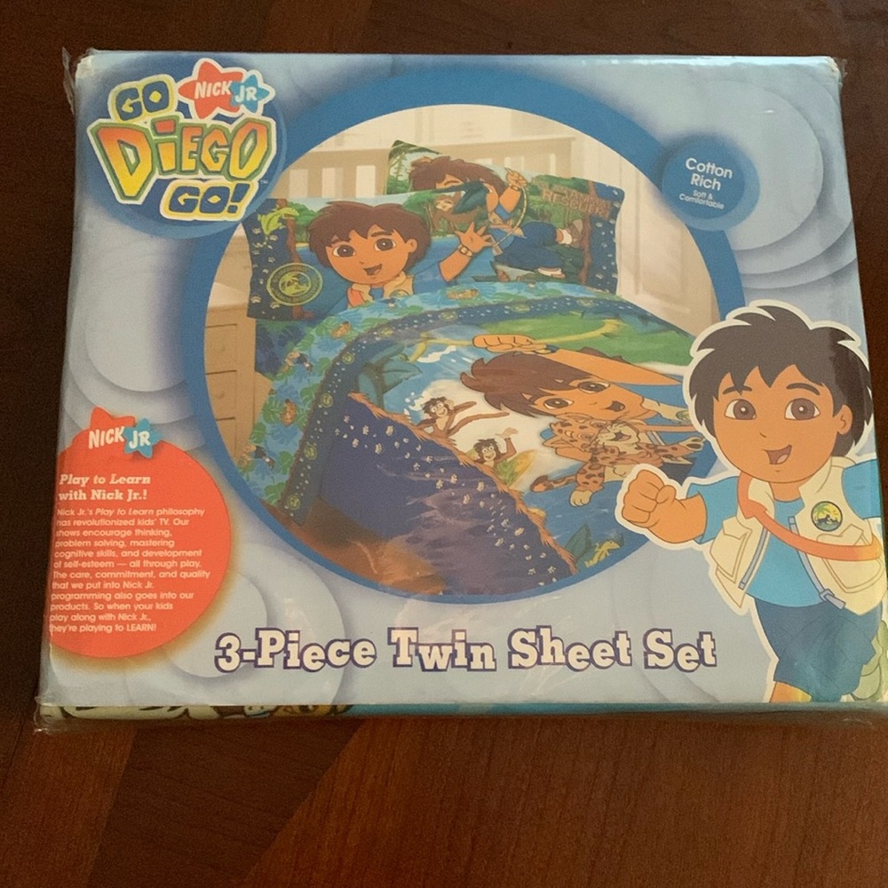 3pc Go Diego Go Bedding Set